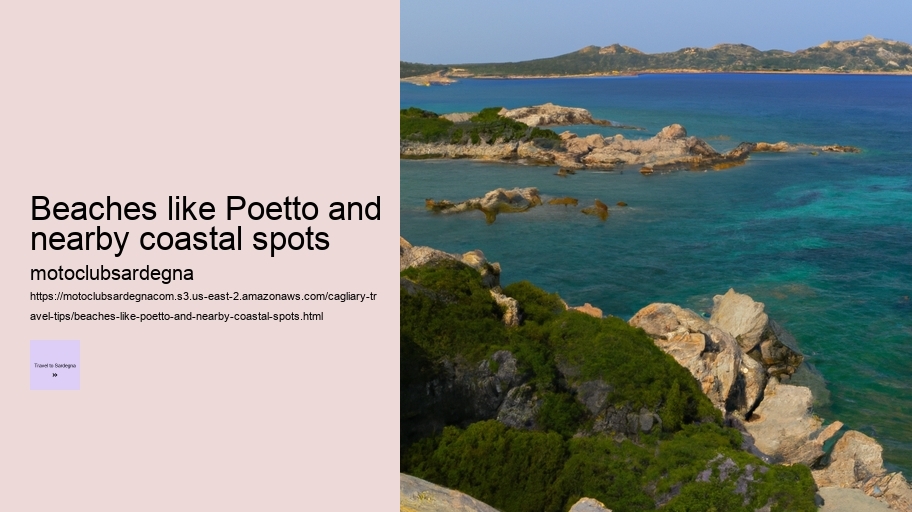 Beaches like Poetto and nearby coastal spots