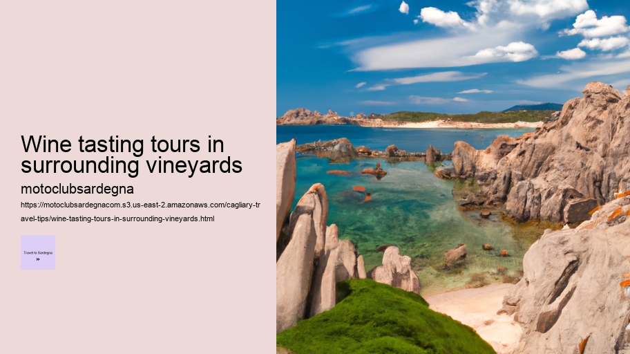 Wine tasting tours in surrounding vineyards